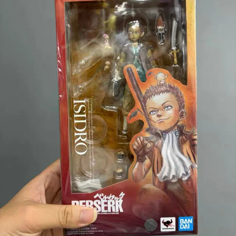 In Stock BANDAI Original S.H.Figuarts Berserk GUTS THE BAND OF THE HAWK ISIDRO Action Figure Model Gift for Kid Foam Box Packag