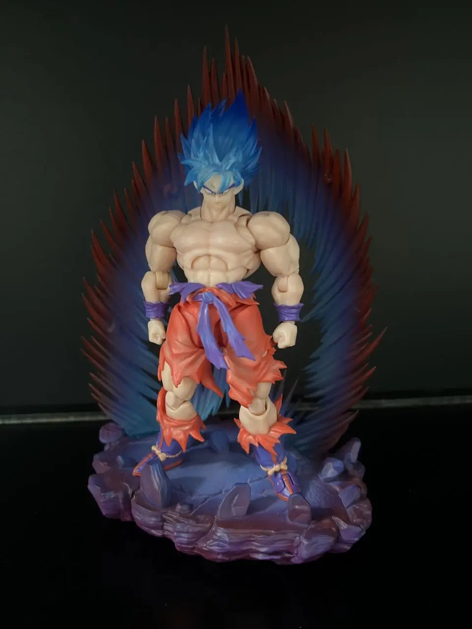 New E&C Dragon Ball Z Goku Kaiouken Figure Super Saiyan Son Goku Action Figure Pvc Statue Model Doll Collection Decoration Toys