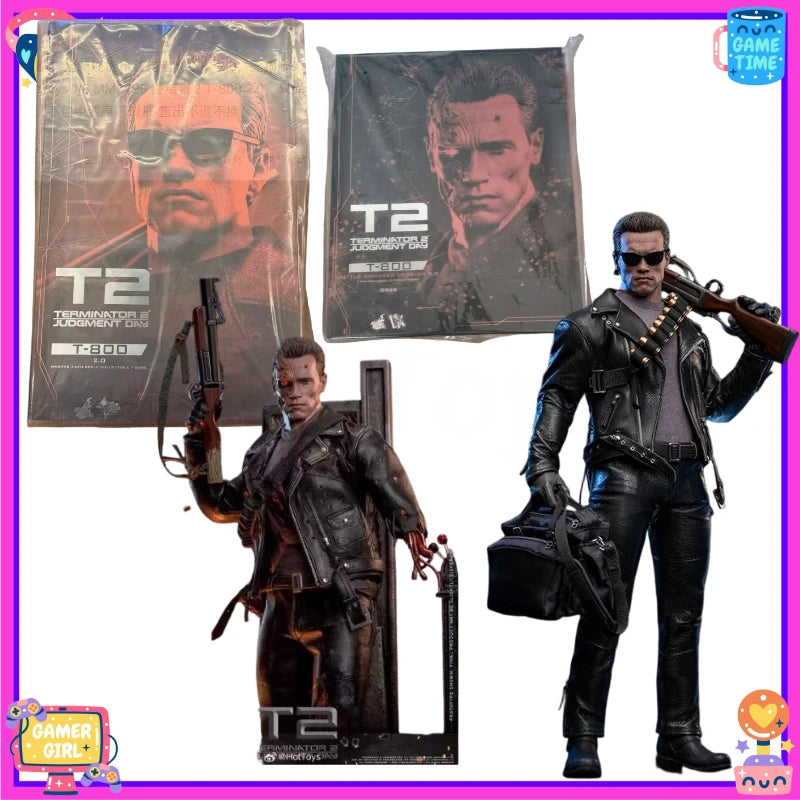 Original Hot Toys HT MMS795 Terminator 2 Judgment Day T-800 2.0 1/6th In Stock Anime Action Collection Figures Model Toys