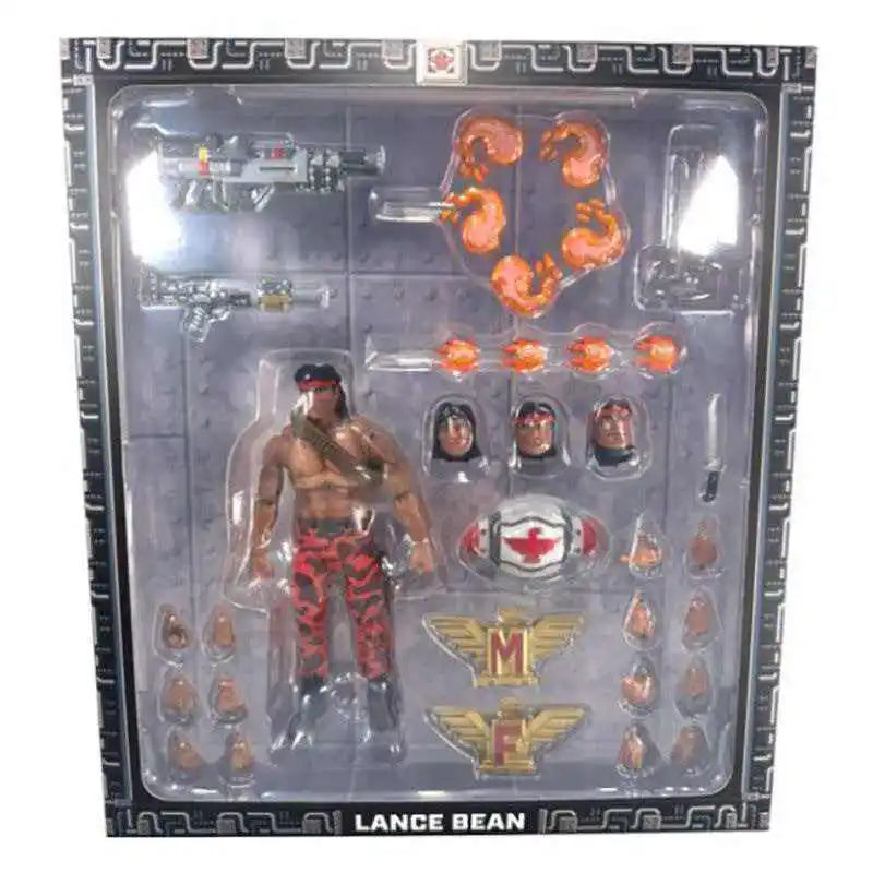 Hot Sale Premium Dna 1/12 Contra Bill Rizer Lance Bean Articulated Action Figure Collectible Model Toy Desktop Ornament