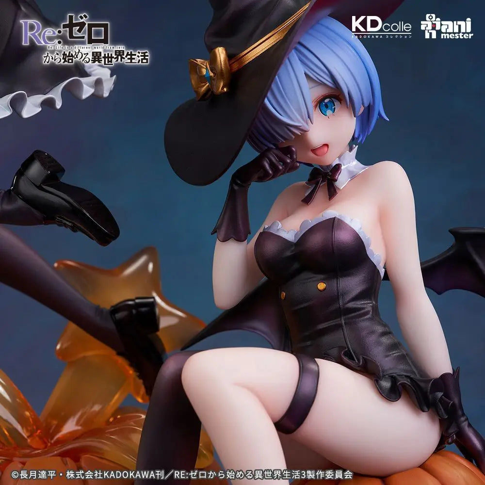 New Re:Zero -Starting Life In Another World Ram & Rem Phantom Night Magician Gk Model Collection Doll Desk Decora Halloween Gift