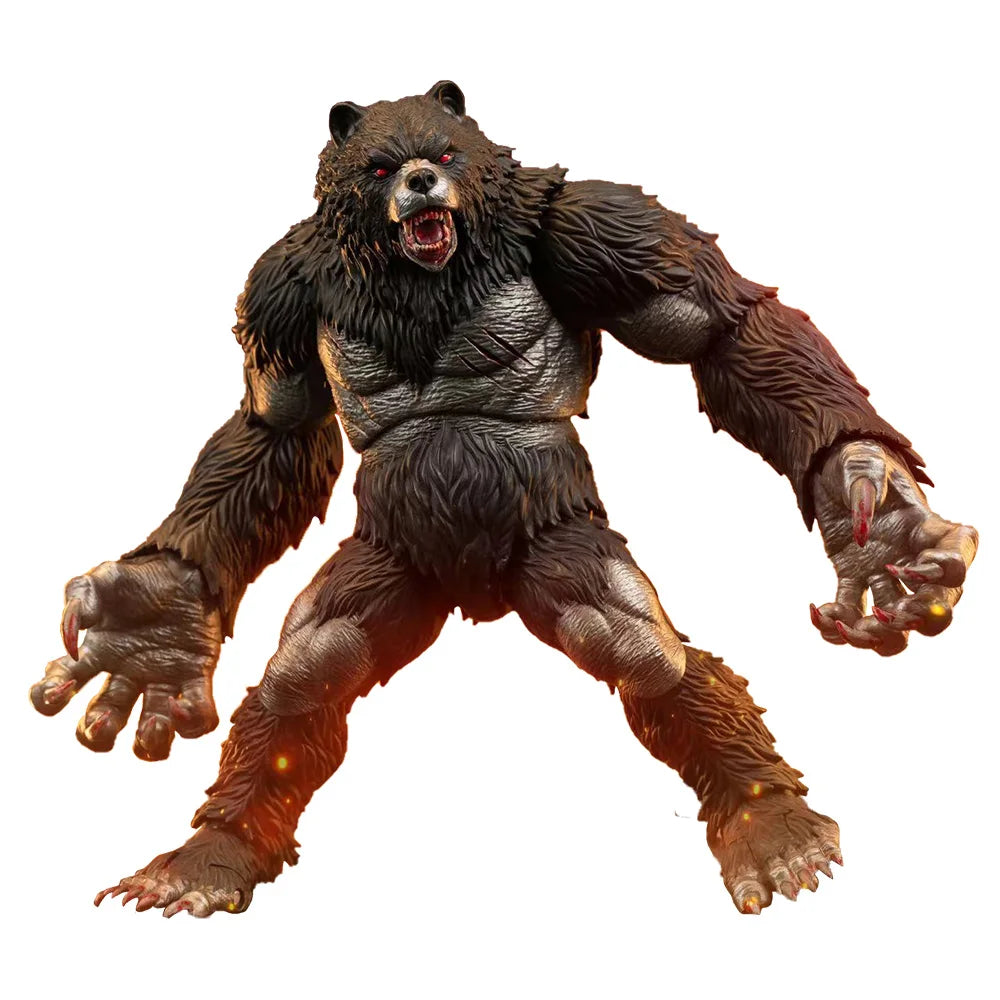 MemoryToys 1/10 Adventurer's World Berserker Bear Men Model Full Set 23cm Druid Animal Giant Panda Action Figure Toys Fans Gifts
