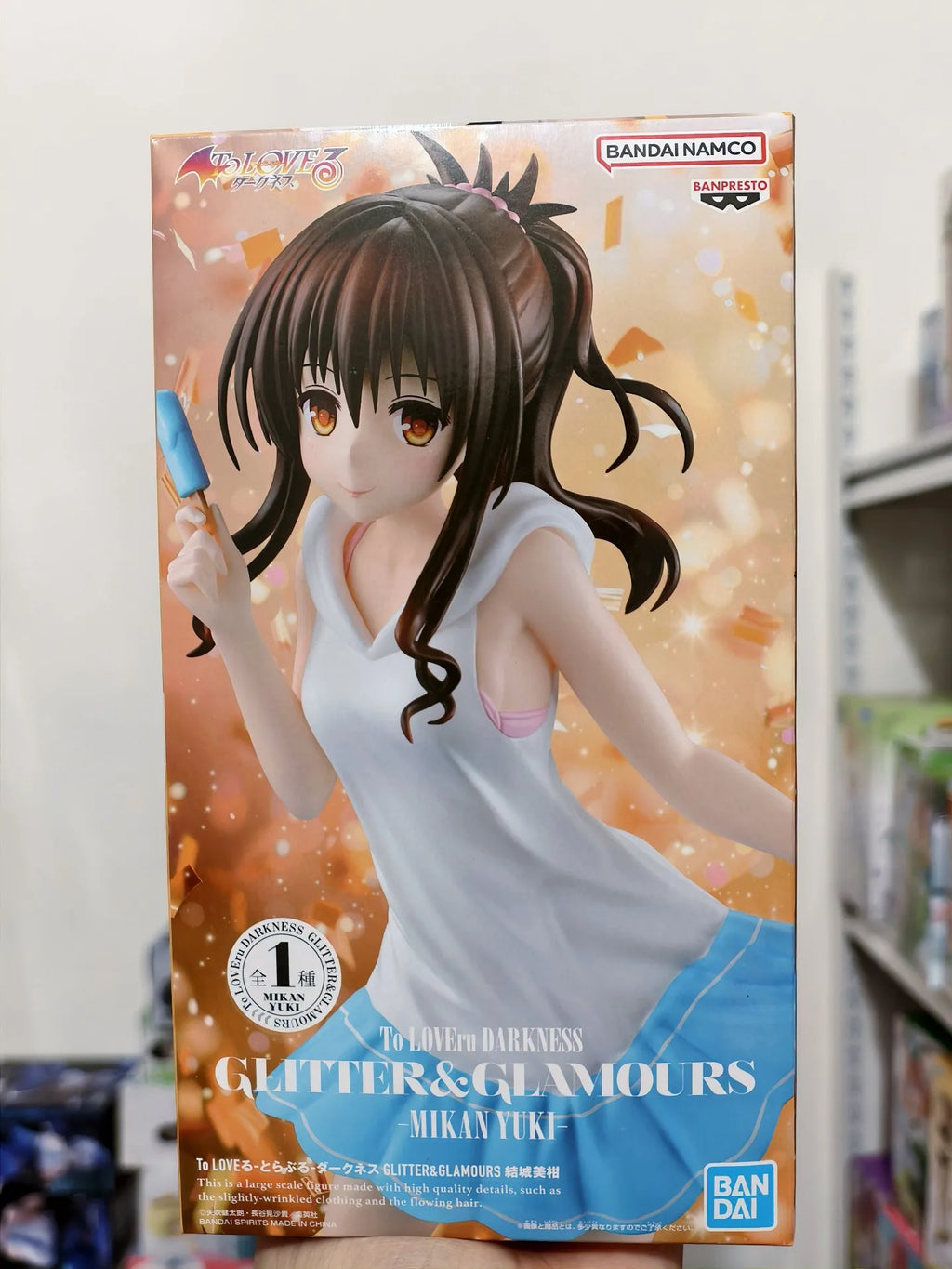 Original Bandai To Love-Ru Darkness GLITTER &amp; GLAMOURS Yuuki Mikan Anime Figur Modell Spielzeug Sammlerstücke Ornamente Geburtstagsgeschenk