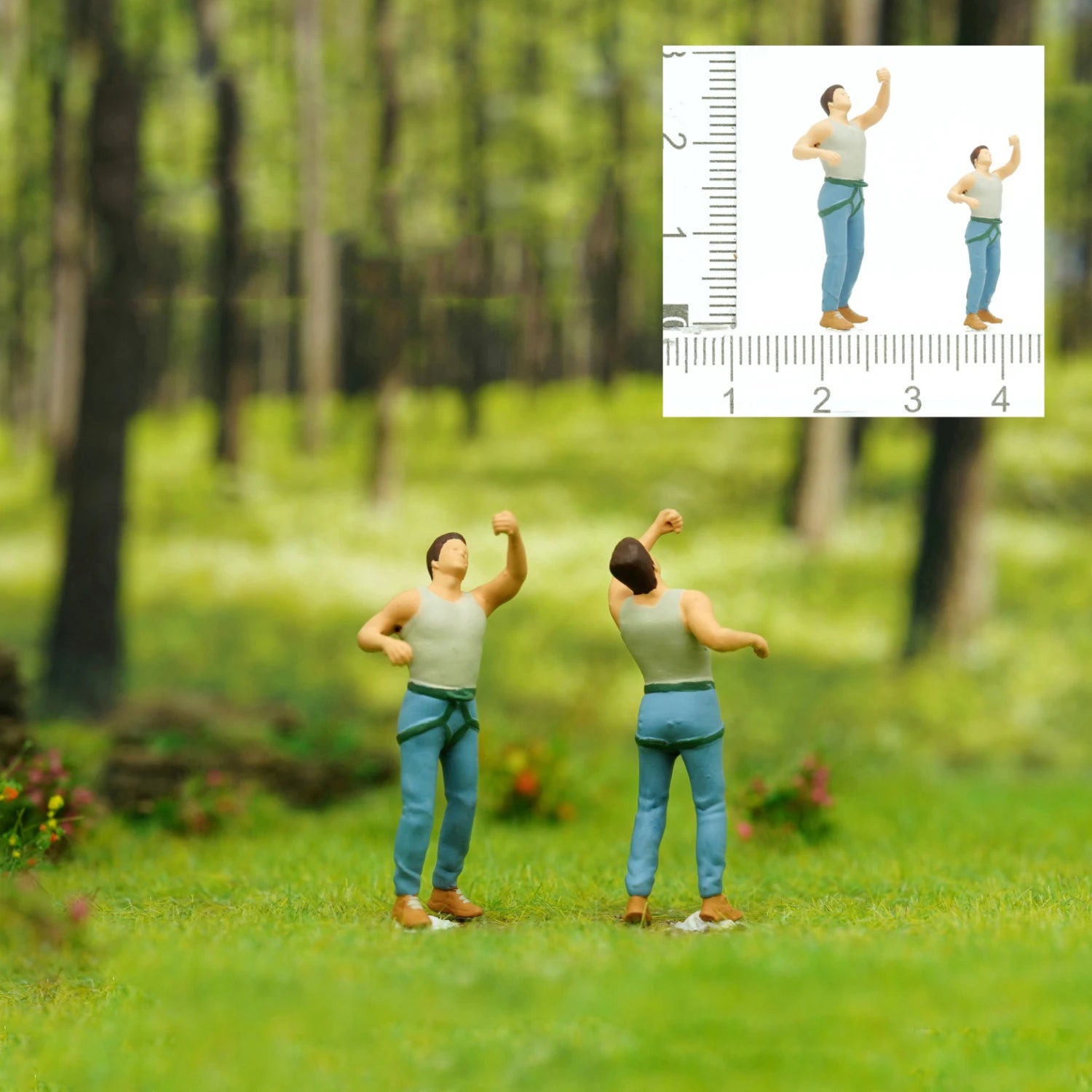 1/64 Miniature Figure Sports Climbing Climber Model Collectible 1/87 Minifigures DIY Garage Scene Decoration Micro-landscape