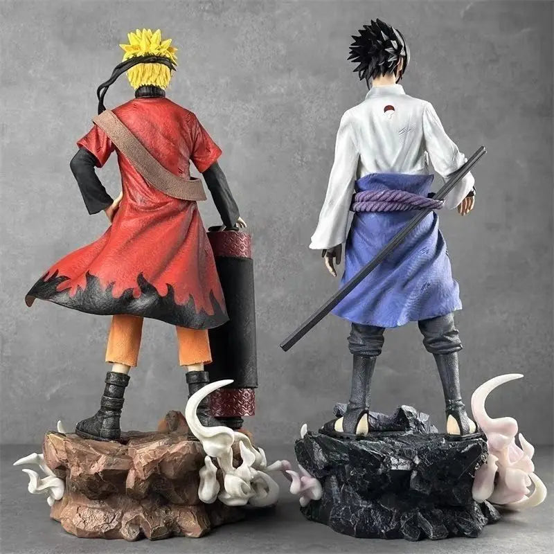 Anime NARUTO Figuren Uzumaki Naruto Uchiha Sasuke PVC Figuren Modell Manga Hokage Bausätze Spielzeug Ornamente ACG Sammlung Geschenk