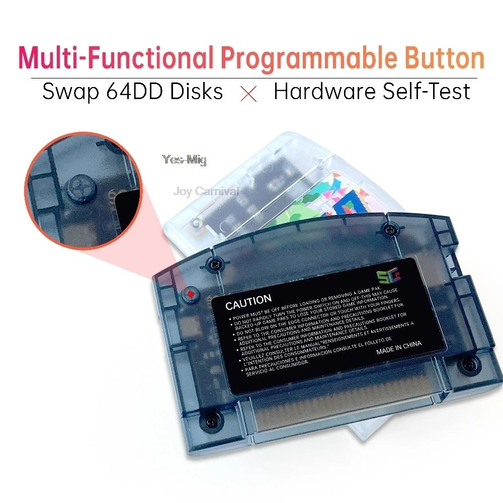 New SC64 Flashcart For Nintendo 64 Video Console Games SummerCart64 And 64DD Also Play GB/GBC/FC/SFC Games By Emulator