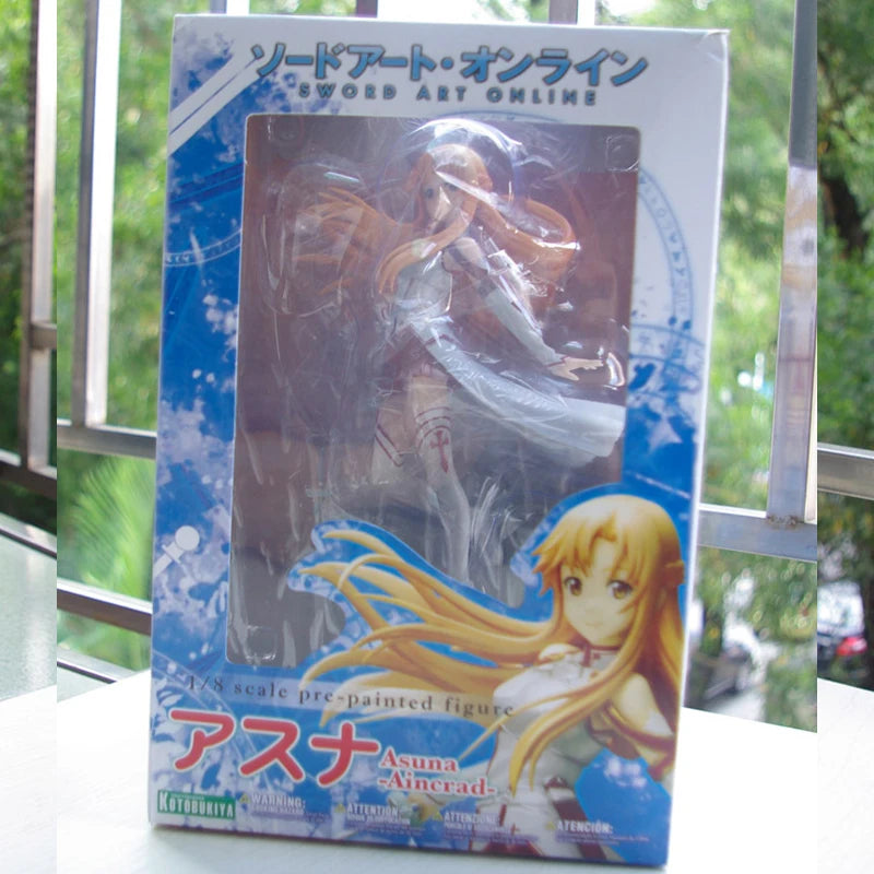 23cm Sword Art Online Yuuki Asuna Anime Figure Titania Action Figure Asuna Yuuki Figurine Adult Collection Model Doll Toys Gifts