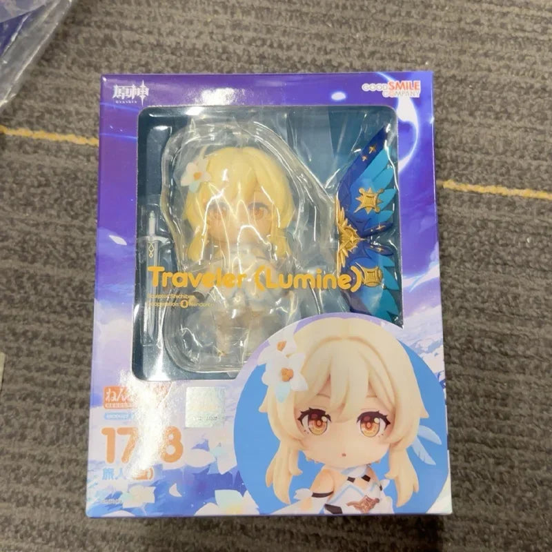 Original Box GSC In Stock Nendoroid Genshin impact Raiden Shogun Zhongli Traveler Anime Action Figure Model Toy Gift for Kids