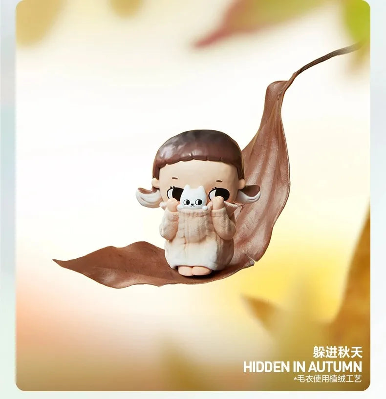 New Genuine Popmart Nyota I Am The Seasons Series Blind Box Cute Action Figures Toys Mystery Box Collectible Model Toy Gift
