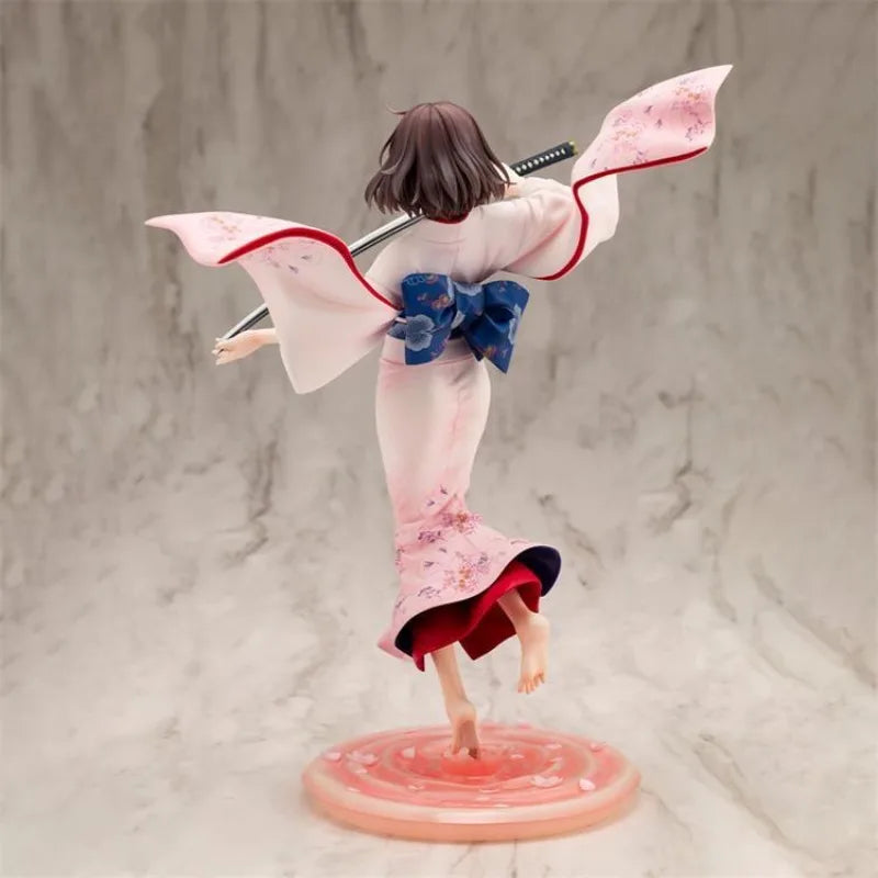 100% Original:Kara no Kyoukai Ryougi Shiki kimono VER.25cm PVC Action Figure Anime Figure Model Toys Figure Collection Doll Gift