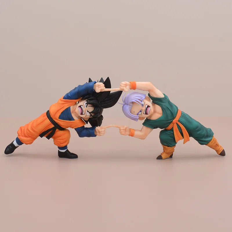 Dragon Ball Gotenks Fusion Dance 10cm Anime Figure Statue Desktop Decoration Gift
