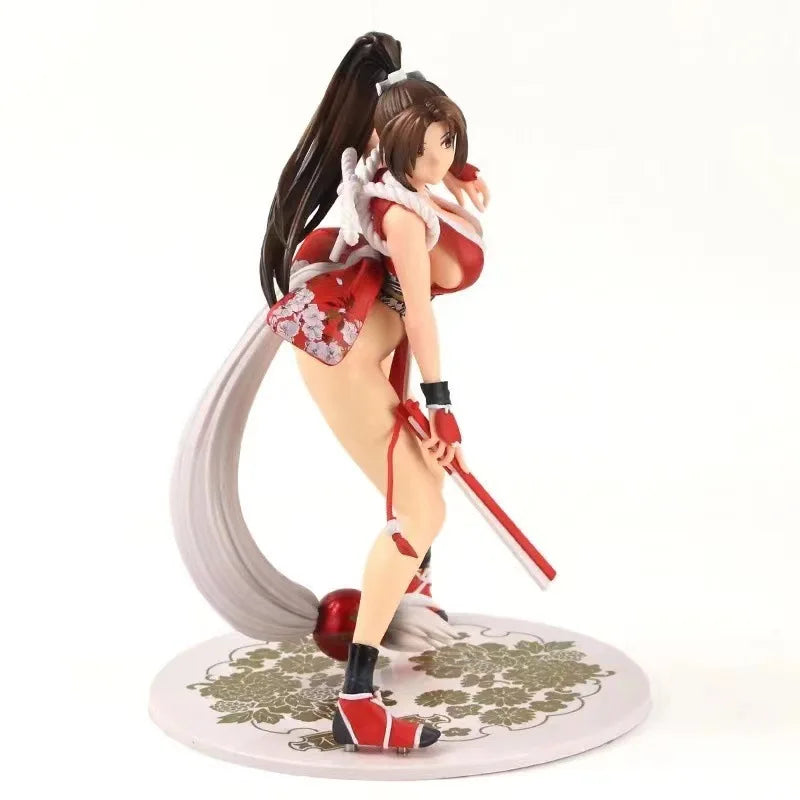 Anime The King Of Fighters Mai Shiranui Action Figure Fatal Fury Game Character Beauty Model Toys Room Ornaments Kids Gifts