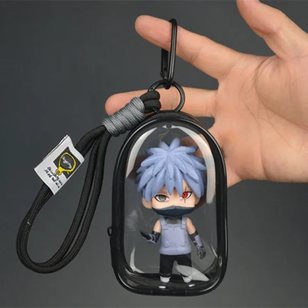 i NEW Naruto Uchiha Obito Itachi Uchiha Naruto Uzumaki Kakashi Keychain Pendant Doll Model Backpack Decor Collection Cartoon Toy