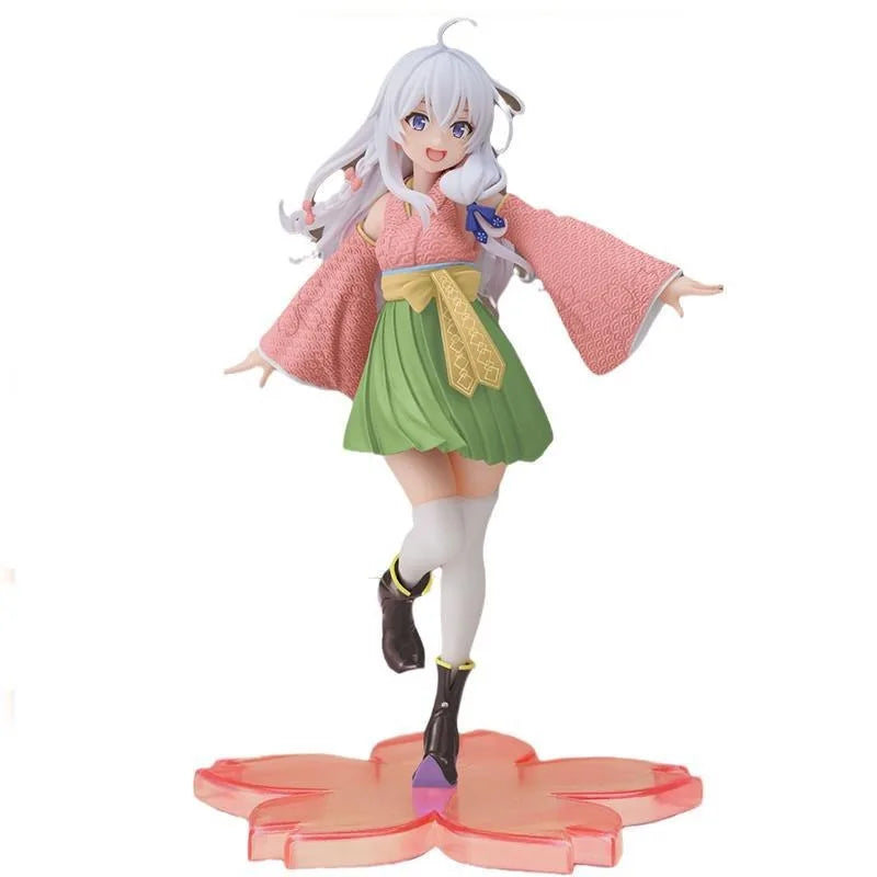 Taito Coreful  Witch's Journey Elaina Sakura Kimono Peripheral Ornaments Trendy Play Bandai Banpresto Action Figures Anime Model
