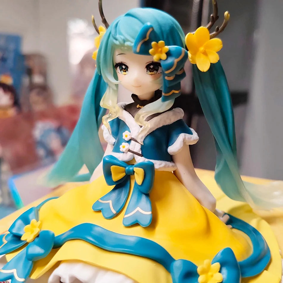 Anime-Figur Hatsune Miku Noodle Stopper Figur 2025 Frühlingsfest Ver. Actionfigur Sammlermodell Puppe