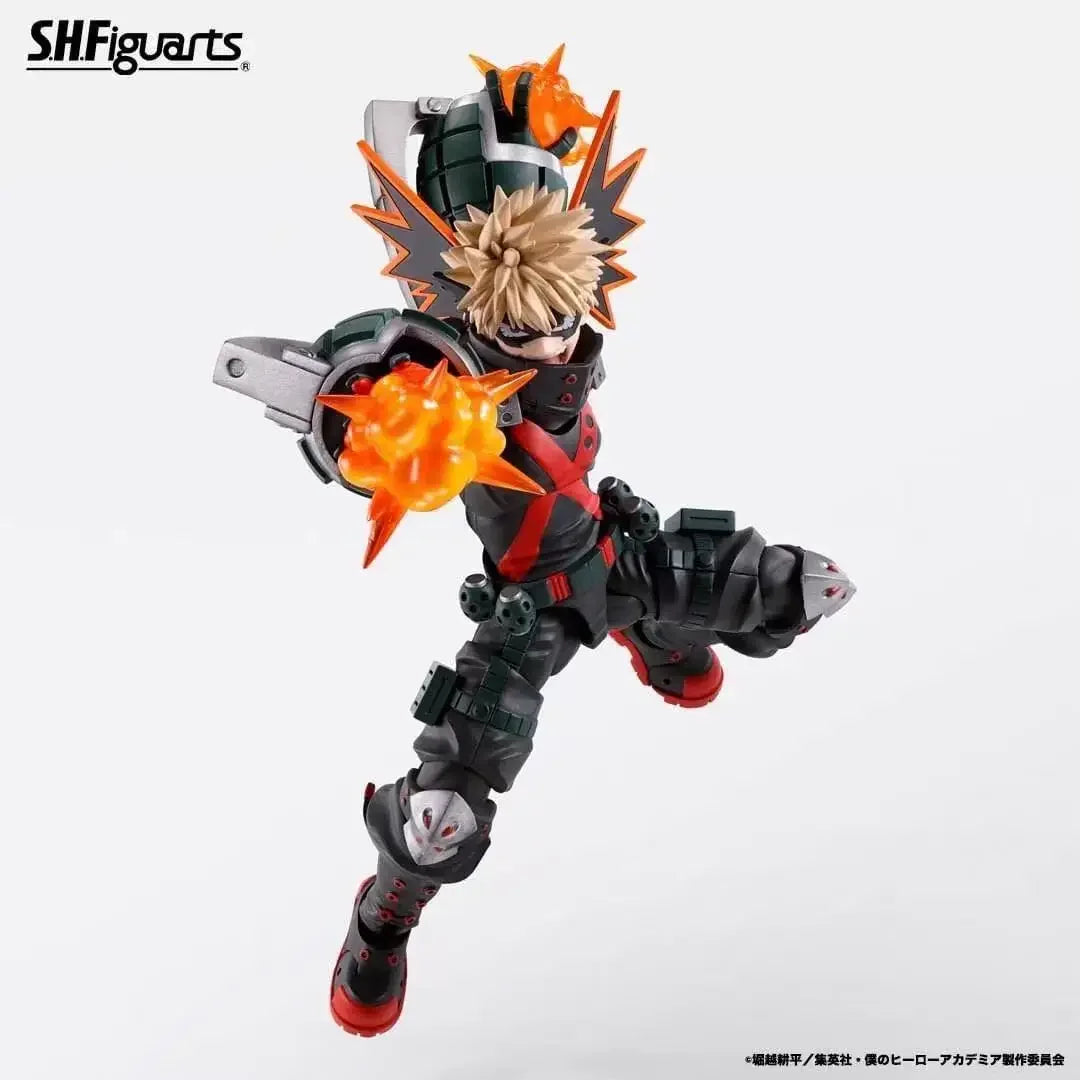 Bandai SHF My Hero Academy Bakugo Katsuki Finished Model Can Be Hands-Owned Collectible Model Decoration Anime Figure Model Toy