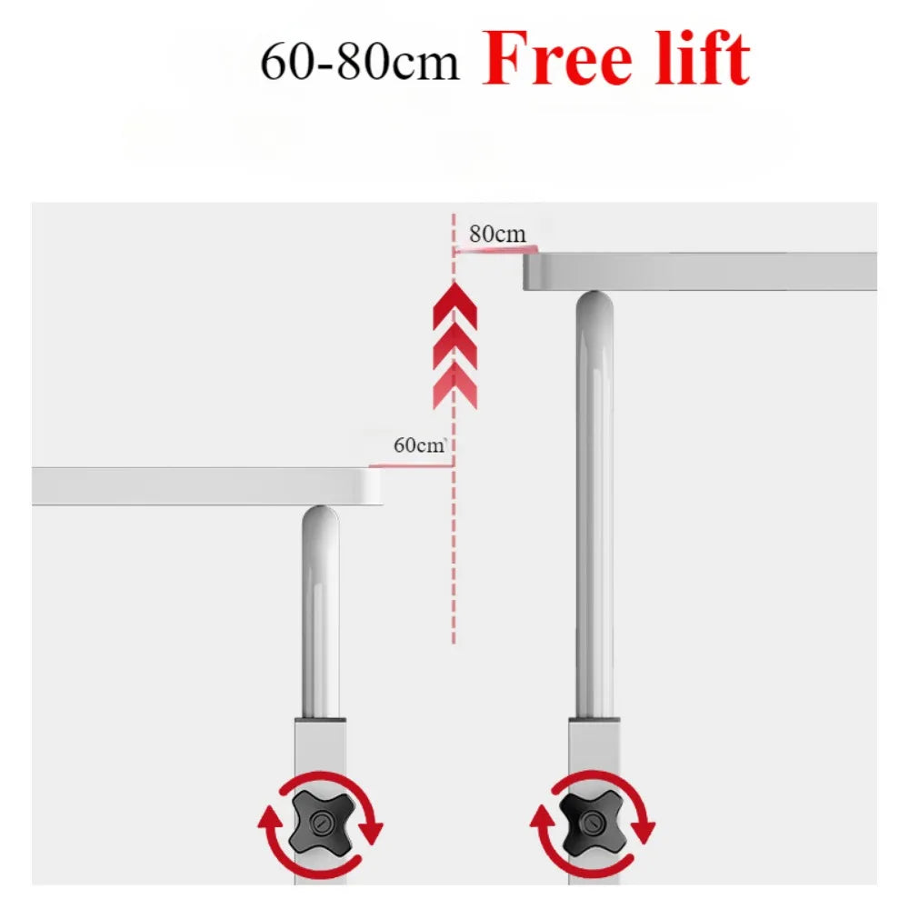 Height Adjustable Standing Desk Mobile Laptop Desks Table Removable Work Laptop Desk Lazy Bedside Sofa Desk Small Computer Desks