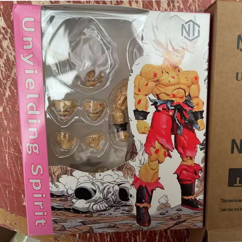 In Stock Dragon Ball N&T Shf Super Saiyan Son Goku Anime Action Figure Battle Damaged 3.0 Body Weekly Color Movable Toys Gift