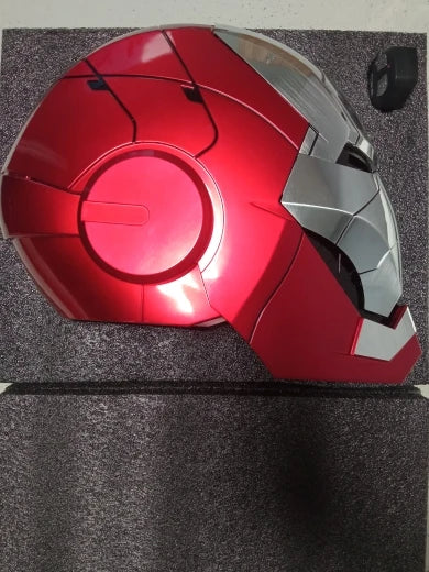Iron Man Helmet Mk5 Електрическа маска за носене с гласово активиране 1:1 Автоматично отваряне и затваряне Модел Фигурка Играчка за възрастни Подарък
