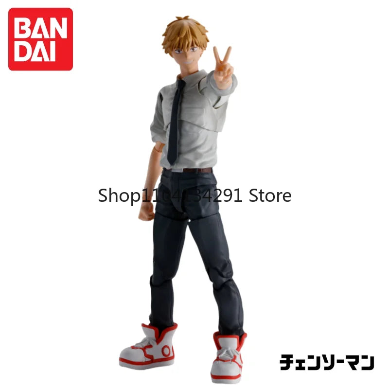 Originally Bandai SHF Electric Chain Saw Man Electric Treatment Pochita Normal Form Action Figure Birthday Gift Toy