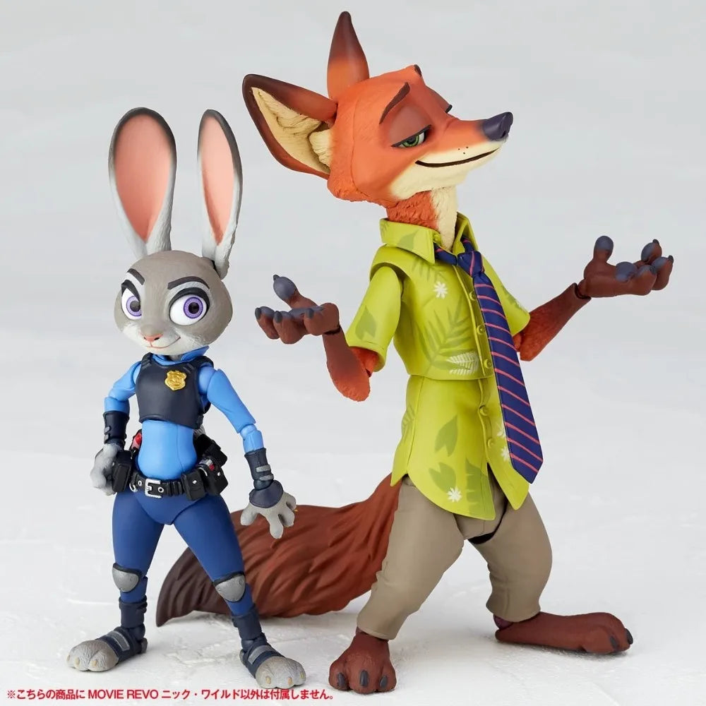 100% Original in Stock Kaiyodo Figure Complex Movie Revo (No.010), Revoltech Zootopia Nick Wilde Model Toys Model Decoration