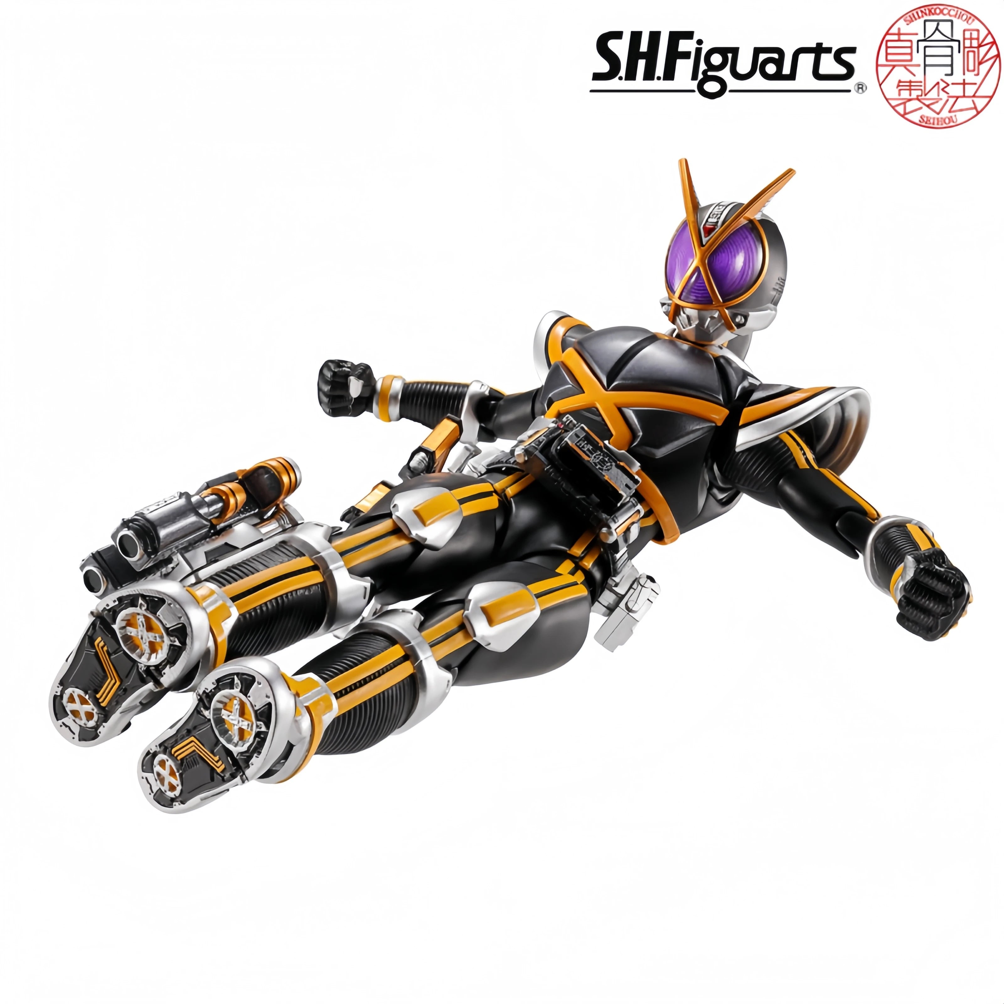 Bandai Tamashii Web Limited SHF Kamen Rider Kaixa (Shinkocchou Seihou) Anime Kamen Rider 555 Original Action Figure Collectible