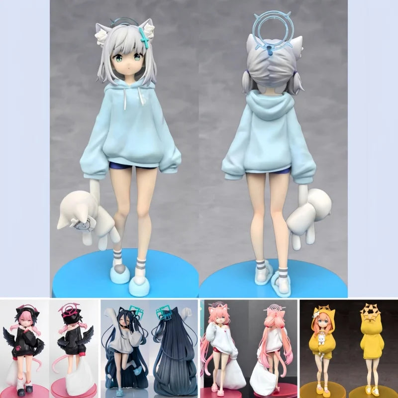 High Quality Blue Archive Sunaookami Shiroko Pajamas Replica Anime Figures Game Models Statue Girl Models Collectible Ornaments