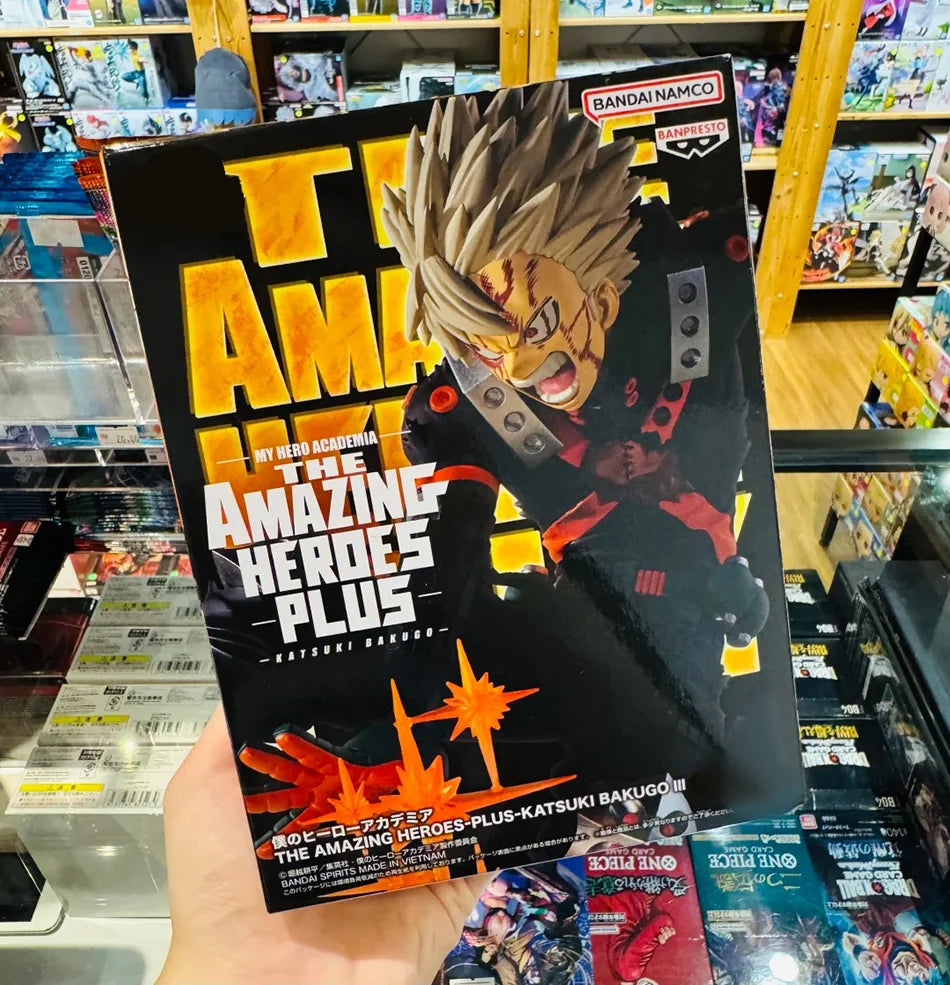 Original BANPRESTO Anime My Hero Academia Action Figures Bakugou Katsuki Model Toys 18cm Action Figures Anime Character Gift