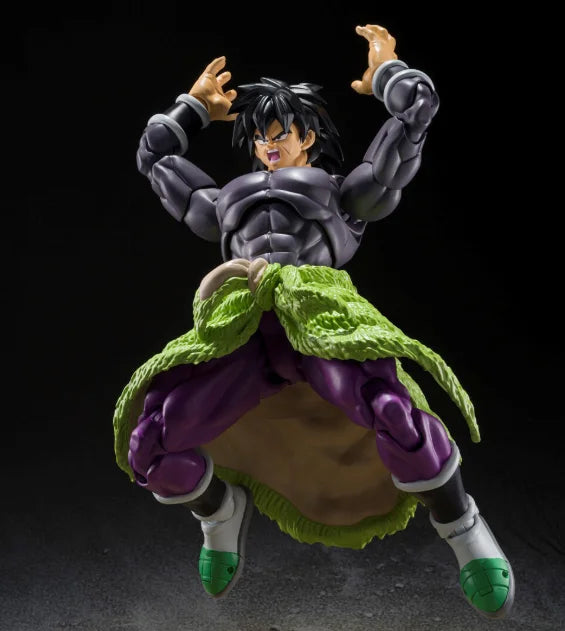Original BANDAI S.H.Figuarts Broly Superhero Dragon Ball Black Hair in Stock Anime Collection Action Figures Model Toys