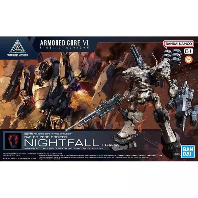 In Stock BANDAI 30MM ARMORED CORE VI FIRES OF RUBICON ARQUEBUS ADD VE40A OPEN FAITH Anime Action Figure Assembly Model Toy Robot