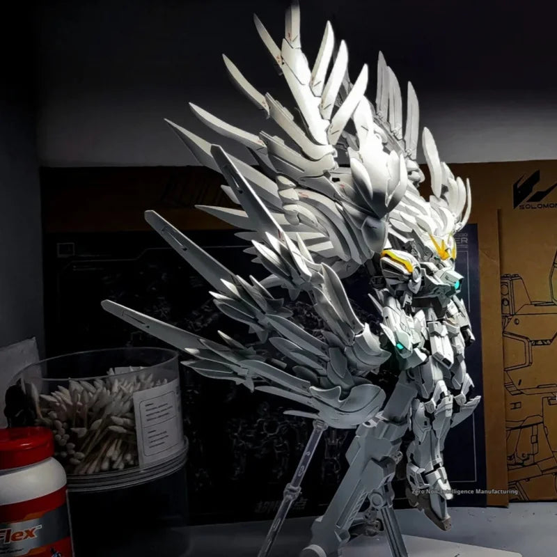In Stock Daban 8827 MG 1/100 Snow White Prelude Fix Model Kit XXXG-00YSW Wings Assembly Action Figures Plastic Model Custom Toys