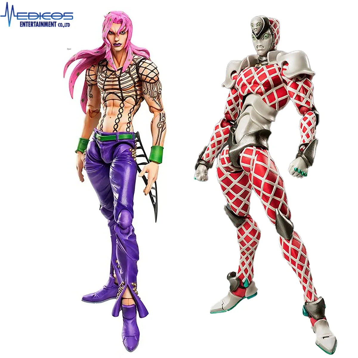 100% Original in Stock Medicos Entertainment Super Action Statue (#59),(#63) Jojo No Kimyou Na Bouken Diavolo King Crimson