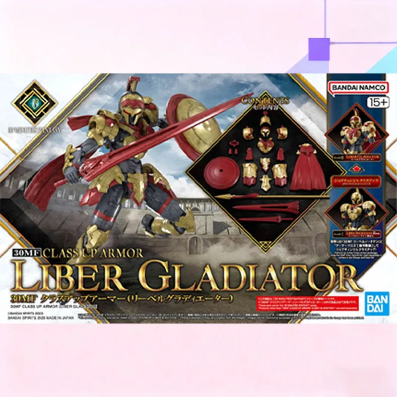 In Stock BANDAI Original Box 30MF LIBER SWORDMAN And LIBER GLADIATOR Action Figure Model Toy Gift for Kids Foam Box Packaging