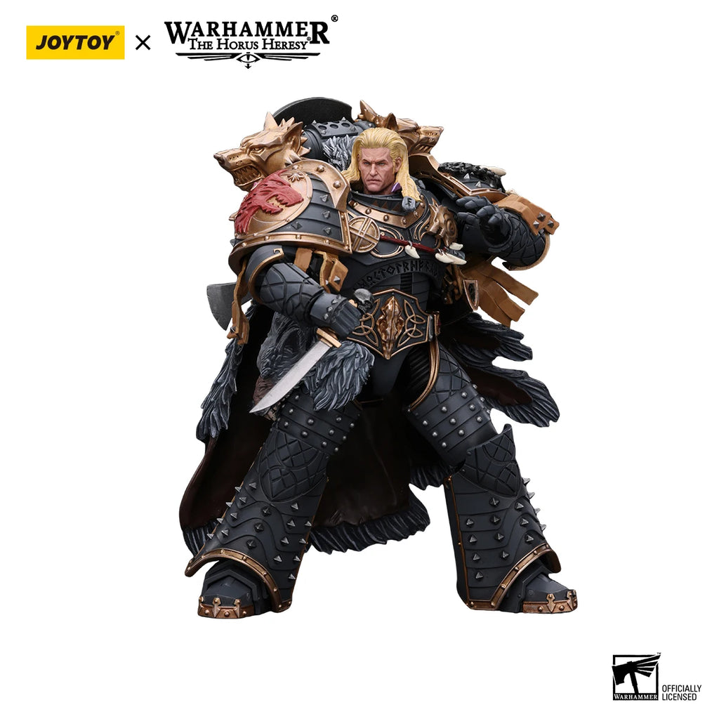 JOYTOY Warhammer 40K 1/18 Action Figure Space Wolves Leman Russ Primarch of the VIth Legion Anime figures Toys Model