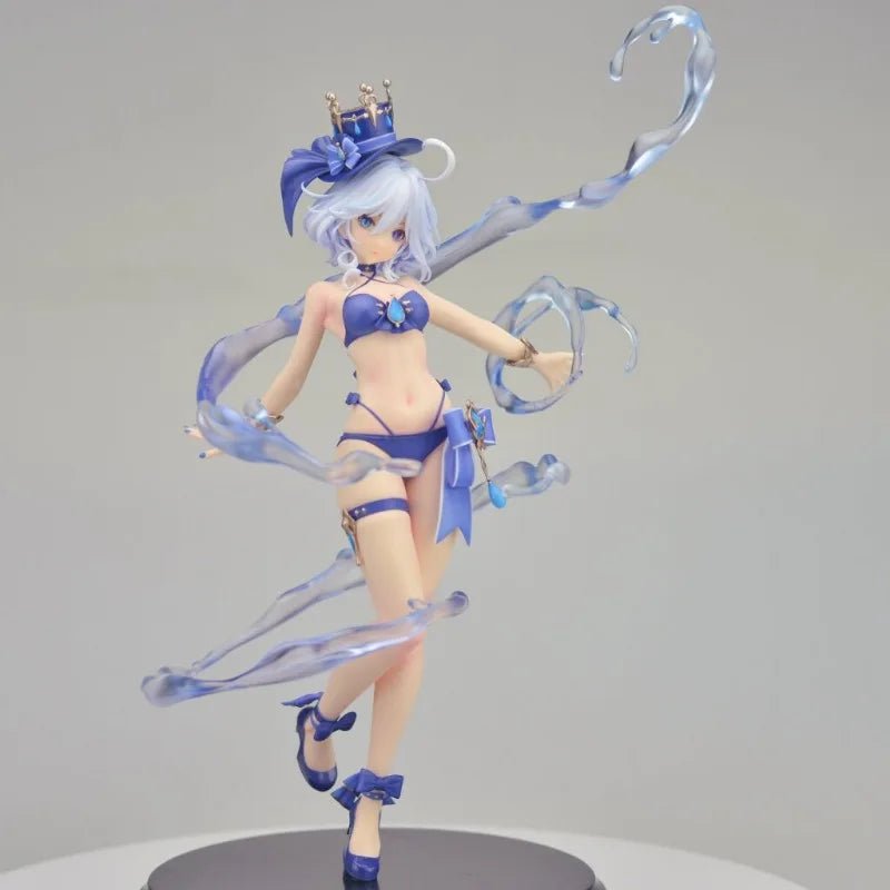 New Anime GK Furina de Fontaine Kawaii Figure Resin DIY Assembly White Model Toys Doll Ornament Gifts