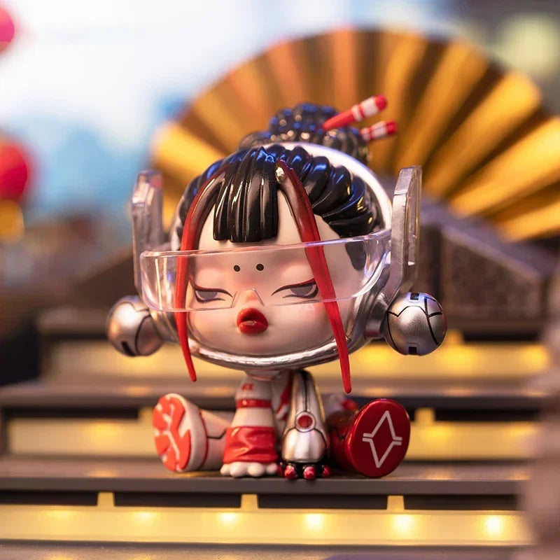 POP MART Skullpanda City of Night Series Blind Box Toys Kawaii Anime Action Figure Caixa Caja Mystery Box Dolls Girls Gift