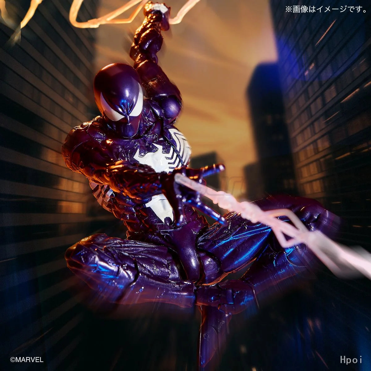 【MT】Pre-sale KAIYODO Revoltech MARVEL VENOM SPIDER-MAN Symbiote Spider-Man Purple Version Action Figure