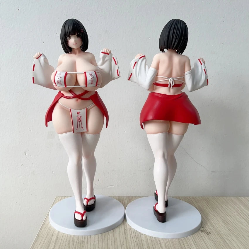 27CM Fat Witch Nun Shrine Maiden of Paradise Girl Hard figure PVC Anime Action Toy Game Statue Adult Collection Model Doll Gift