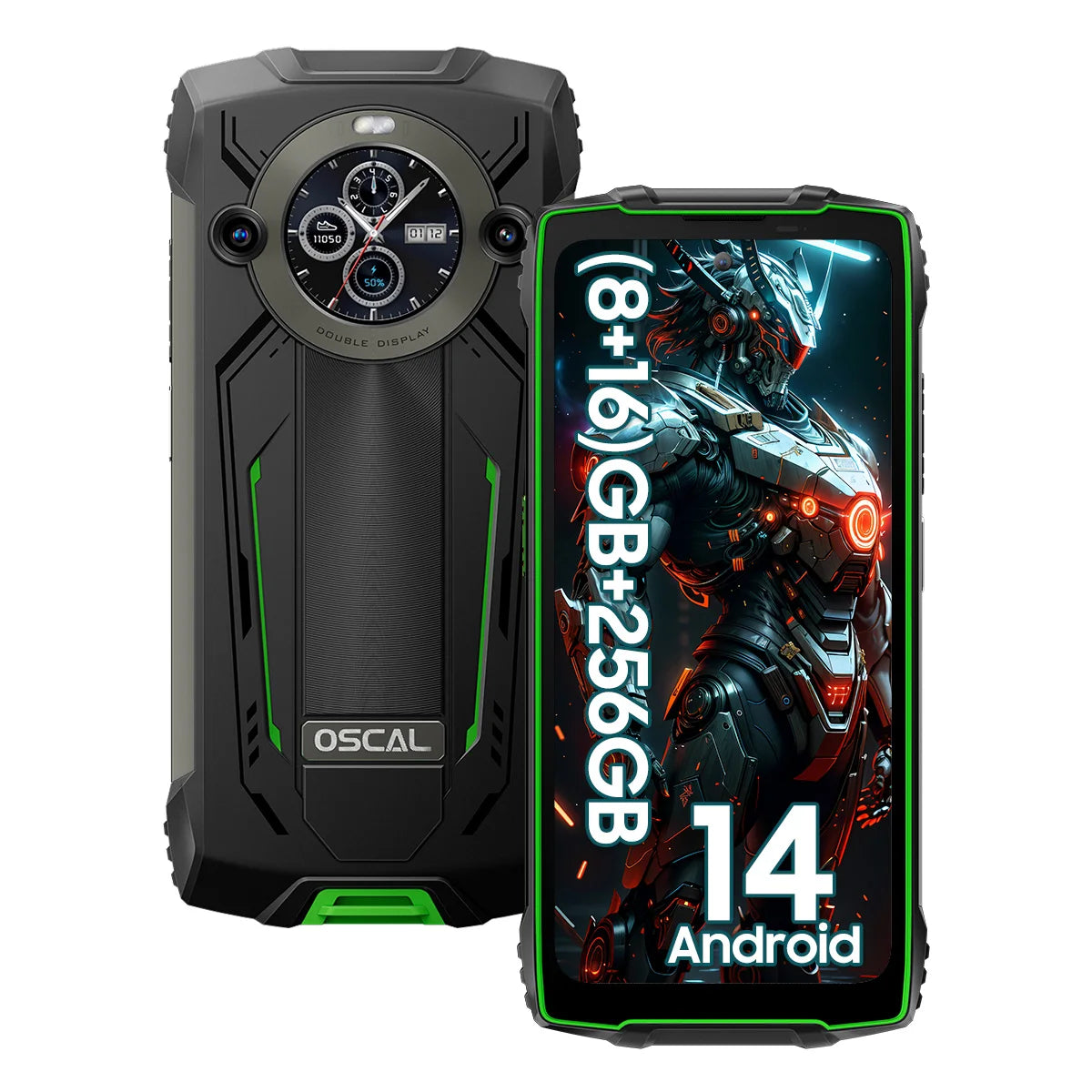 [Световна премиера] OSCAL PILOT 2 Здрав смартфон Helio G99 6.5'' 120Hz 8GB 256GB мобилен телефон с двойни LED светкавици 8800mAh