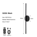 USB Rechargeable Battery LED Wall Lights with Remote Control Wireless Touch Switch Dimmable Wall Lamps Wall Sconce 3000-6000K