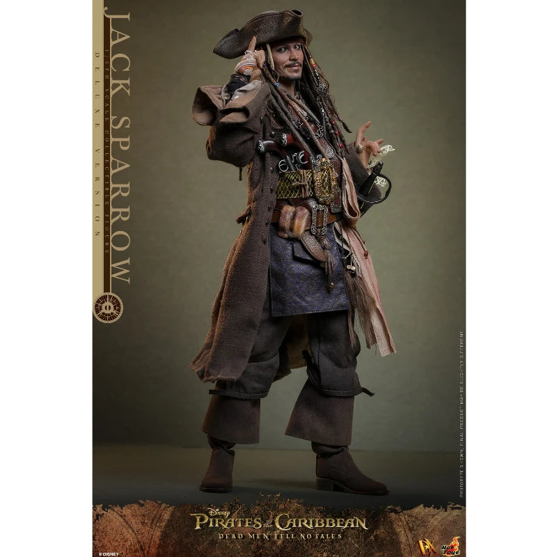 In Stock Hottoys DX37 DX38 Jack Sparrow Pirates of The Caribbean 1/6 Animation Action Figure Toy Gift Model Collection Hobby
