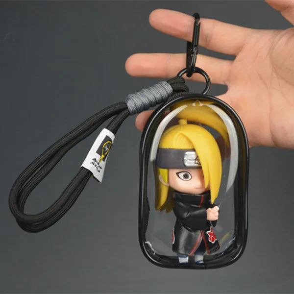 i NEW Naruto Uchiha Obito Itachi Uchiha Naruto Uzumaki Kakashi Keychain Pendant Doll Model Backpack Decor Collection Cartoon Toy