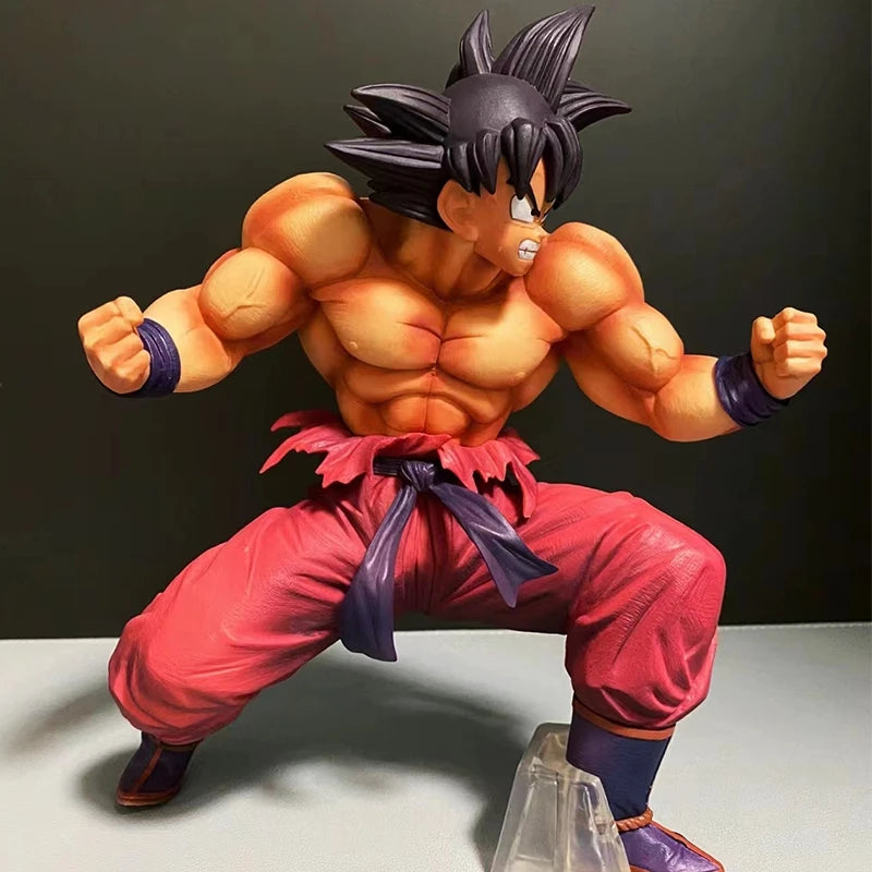 21cm Dragon Ball Z Son Goku Anime Figure Kaioken Action Figurine Pvc Statue Collection Model Decoration Ornaments Toys Gift