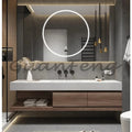 New Design Wall Mounting Modern Black Color And Walnut Color Bathroom Vanity Cabinet