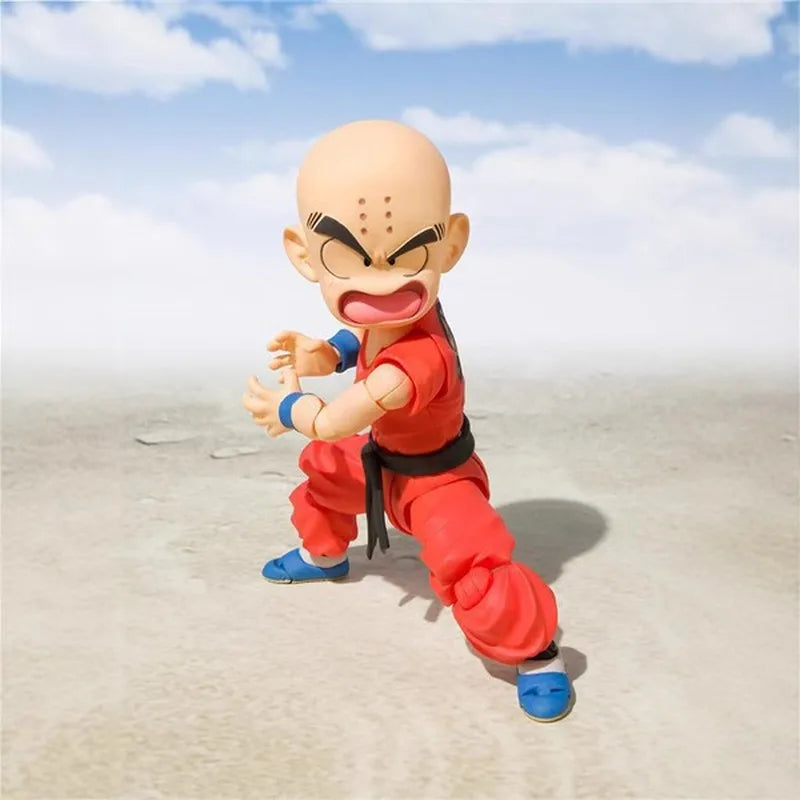 New Anime Peripheral Dragon Ball Shf Childhood Krillin Articular Mobility Figurine Pvc Action Figure Collectible Model Toy Boxed