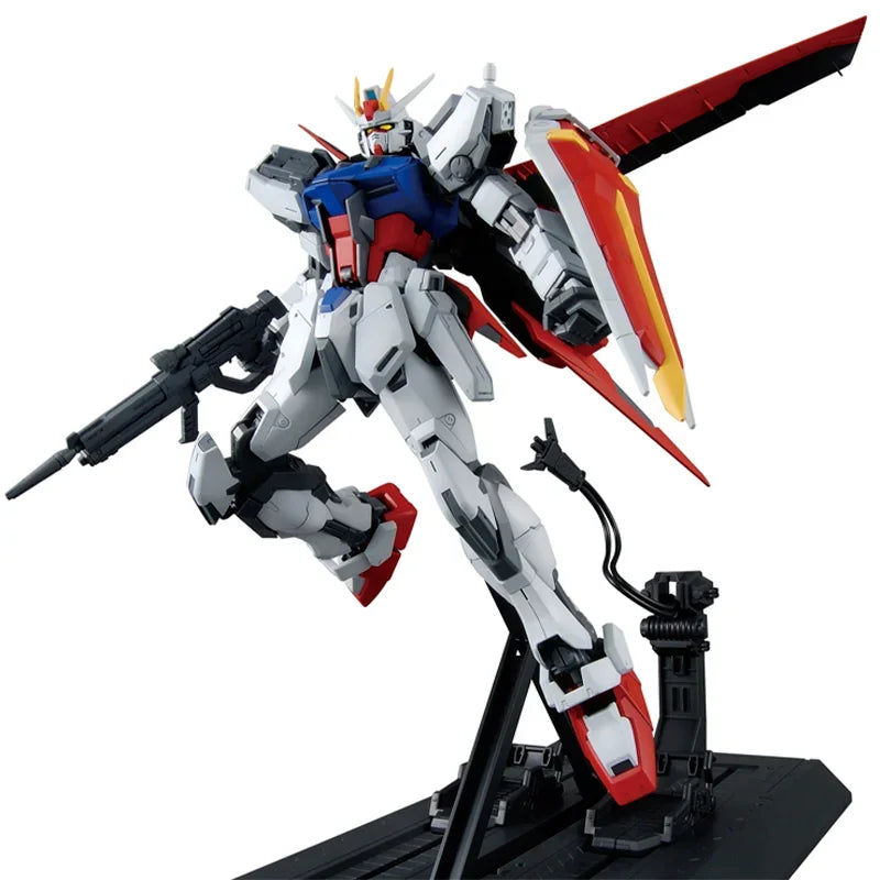 Bandai Genuine Gundam Model Kit Anime Figure MG 1/100 Aile Strike Gundam RM HD2.0 Action Figures Collectible Toys Gifts for Kids