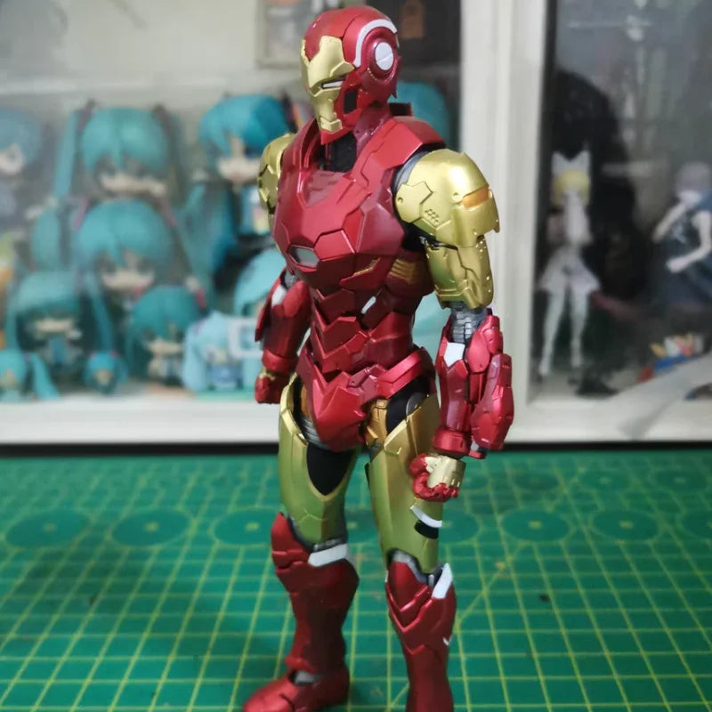 Bandai S.h.figuarts Captain America Iron Man (tech-on Avengers) Marvel Action Figure 15.5cm Collectibles Model Toys New In Stock