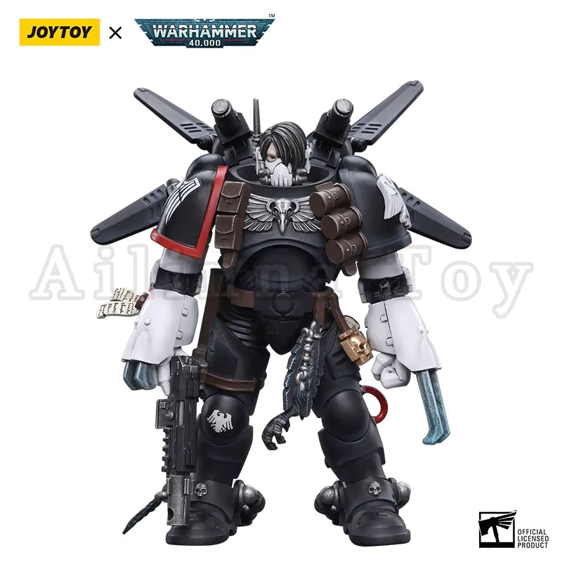 JOYTOY 1/18 Action Figure 40K Raven Guard Chapter Master Kayvaan Shrike Anime Collection Military Model