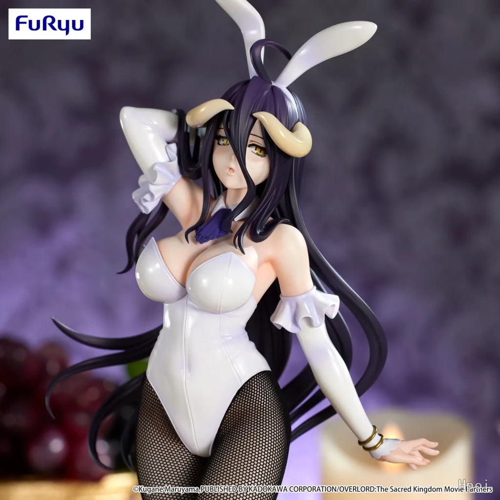 In Stock Original FuRyu BiCute Bunnies OVERLORD Albedo White Figure Model Ornament