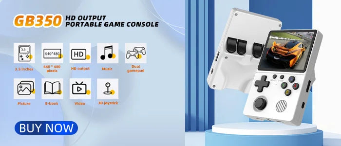 3.5 Inch Pocket Portable Video Game Console Open Source Handheld Game Player with 22000+ Games for PS1 GBA Retro Emulator